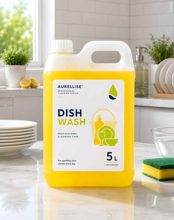 A professional dishwashing solution designed for effective everyday cleaning of plates, utensils, cookware and other washable kitchenware. Its powerful cleansing action helps remove grease, food residues and everyday grime, leaving dishes clean, fresh and ready for use.
