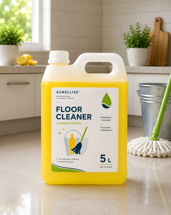 Keep your home and workplace spotless with Aurellise Surface Cleaner 5L. Its powerful multi-surface cleaning formula effectively removes dirt, dust, grease, and stains while leaving behind a refreshing citrus fragrance. Suitable for floors, tiles, countertops, kitchen surfaces, and other washable surfaces.